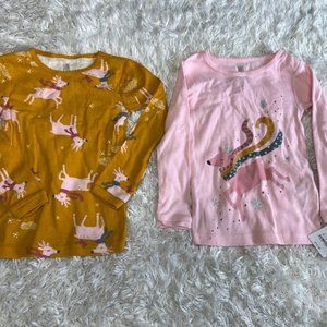 Just one you Toddler Girls pajama tops Long sleeve Graphic 2pc Size 2T